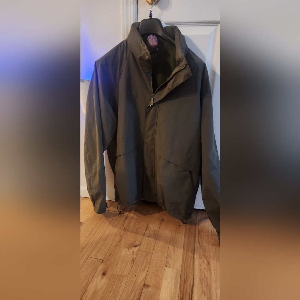 Uniqlo Men's Green Stand Collar Blouson